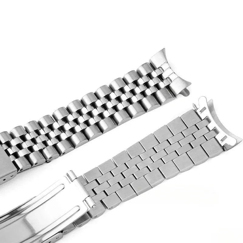 Bracciale per orologio Rolex DATEJUST in metallo massiccio, modello Jubilee Business, interamente in acciaio inossidabile, estremità curve, 18/19/22mm/20mm