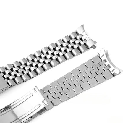 Bracciale per orologio Rolex DATEJUST in metallo massiccio, modello Jubilee Business, interamente in acciaio inossidabile, estremità curve, 18/19/22mm/20mm