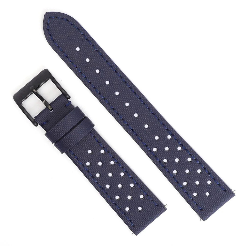 Cinturino per orologio in tessuto di vela in nylon di alta qualità 18mm 19mm 20mm 22mm cinturino da corsa rally cinturino per orologio traspirante perforato a sgancio rapido per uomo