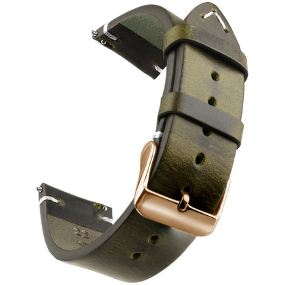 Bracelet de montre en cuir véritable de cire, bracelets de montre à dégagement rapide 18mm/19mm/20mm/21mm/22mm/24m, pour Samsung, Seiko, Oris, montre citoyen