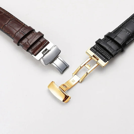 Genuine Leather Watch Band for Tissot - Fits T41 Le Locle, De Luca, Elegant Series Men's Watches, Sizes 18mm/19mm/2