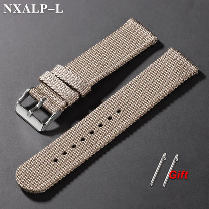 18mm 20mm 22mm 24mm Nylon Sport Watch Strap, Quick Release Woven Bracelet for Men and Women, Universal Military Sport Band
