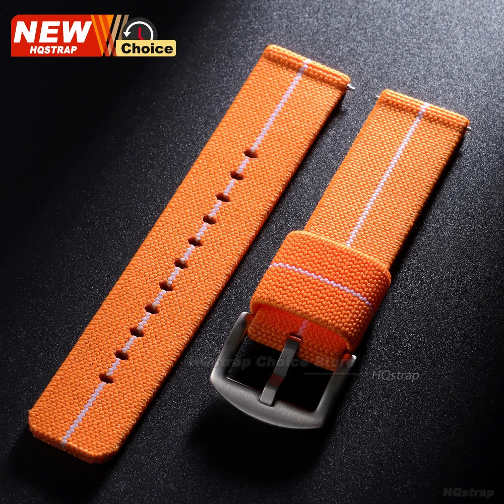 Nuovo cinturino per orologio elastico in nylon intrecciato, 18mm 20mm 22mm, universale, a sgancio rapido, per orologio militare, braccialetto per donne e uomini