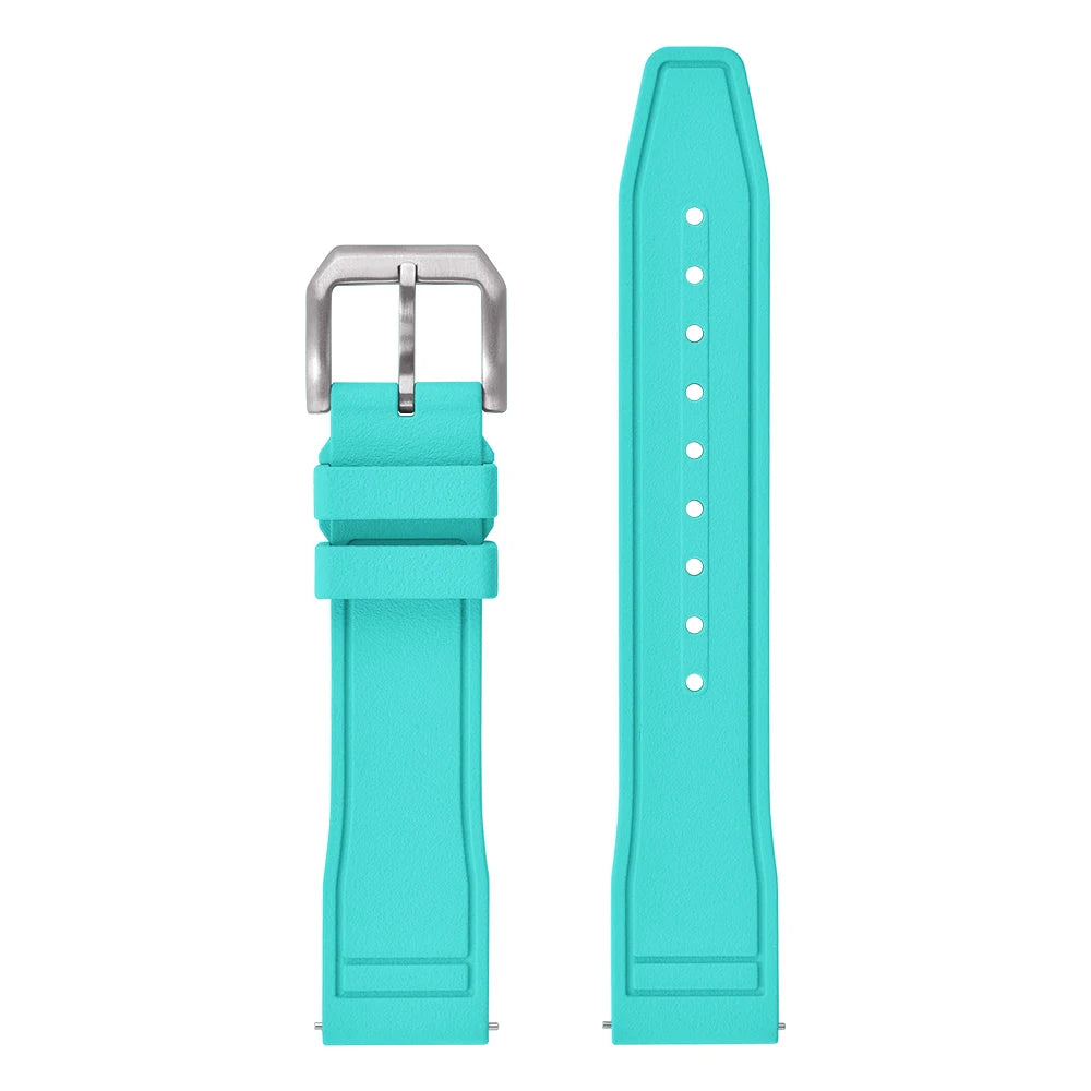 New FKM Fluoro Rubber Straps 20mm 21mm 22mm Quick Release Watch Bands Waterproof Diving Watch Straps for Every Brand Diving Watches