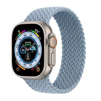 Bracelet tressé Solo Loop pour Apple Watch, 46mm 44mm 40mm 45mm 41mm 42mm, Correa, iWatch Series 11 10 9 SE 8 7 6 5 4 3
