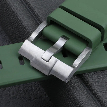 21mm extrémité incurvée doux plongée FKM fluor caoutchouc bracelet de montre accessoires pour bracelet Rolex pour 41mm Submariner Explorer 216570   Ceinture