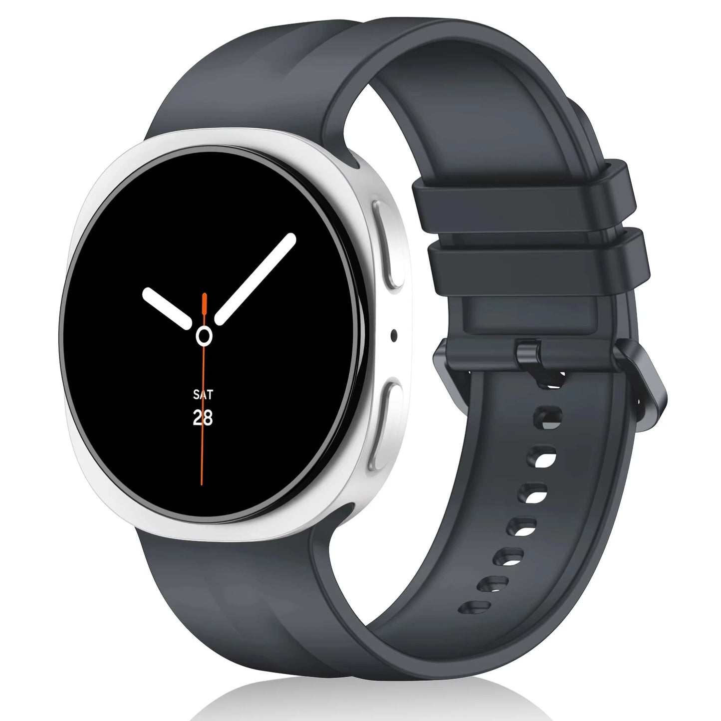 Original Silicone Strap for Samsung Galaxy Watch 9 8 44mm 40mm, Correa Band for Galaxy Watch 9 8 Classic 46mm, Accessories