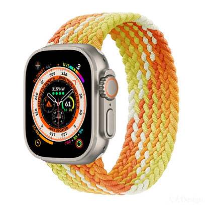 Bracelet tressé Solo Loop pour Apple Watch, 46mm 44mm 40mm 45mm 41mm 42mm, Correa, iWatch Series 11 10 9 SE 8 7 6 5 4 3