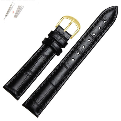 Genuine Leather Watch Strap for Men and Women, Watch Band, Black Brown, Rossini, 818573, 818574, 5613, 517768 mol, Citizen, 12mm, 14mm, 16mm, 18mm