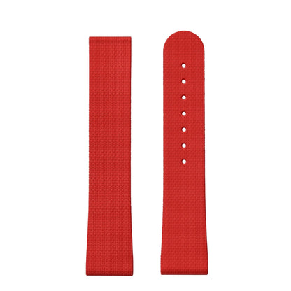 Cinturino in caucciù FKM JUELONG 20 mm di qualità superiore, vestibilità perfetta, estremità piatte, sgancio rapido universale, nero
