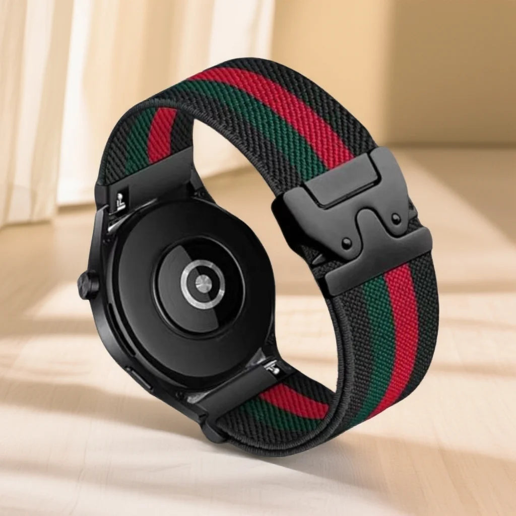 Cinturino elastico regolabile in nylon da 18mm per Casio AE1200/1300/F91W/W218/F108, cinturino di ricambio per uomo e donna