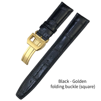 Bracelet de montre en cuir de Crocodile américain, 20mm 21mm 22mm, pour IWC PORTUGIESER PORTOFINO Pilot, outils gratuits