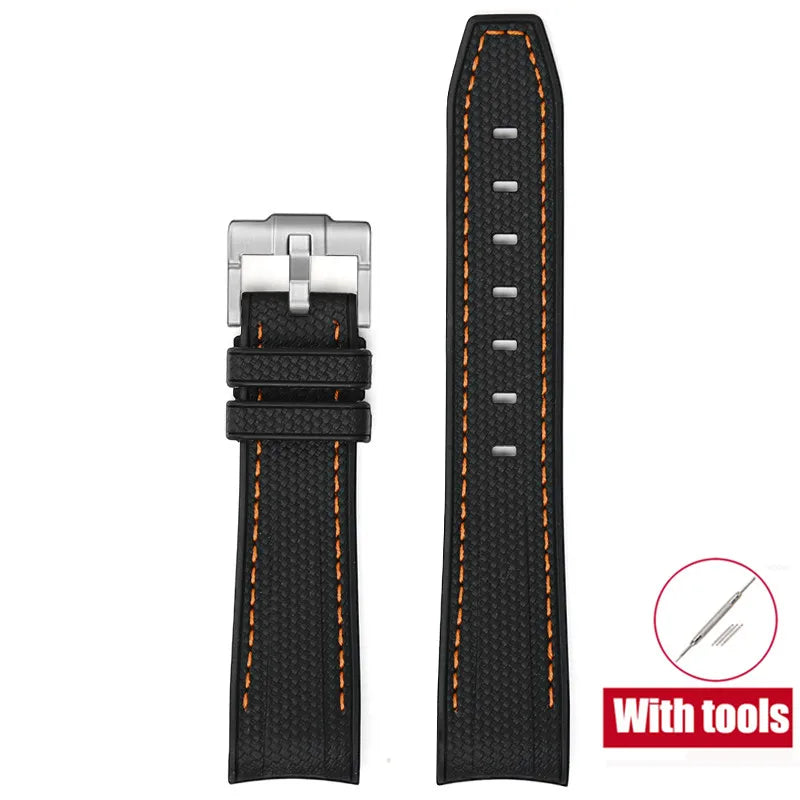 Diving Strap for Omega X Swatch, 20mm, MoonSwatch Joint, for Men and Women, Peripheral, Curved End, TPU Rubber Strap for Rolex, Watch Strap Tools