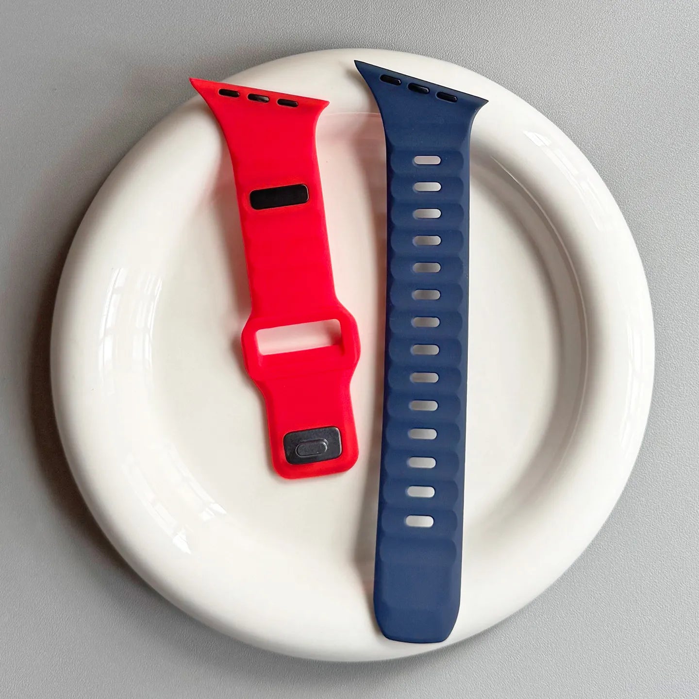 Bracelet en silicone irrégulier pour Apple Watch Ultra 49mm 40mm 41mm 44mm 45mm 46mm Correa Bracelet iWatch Series 11 10 9 8 7 6 SE