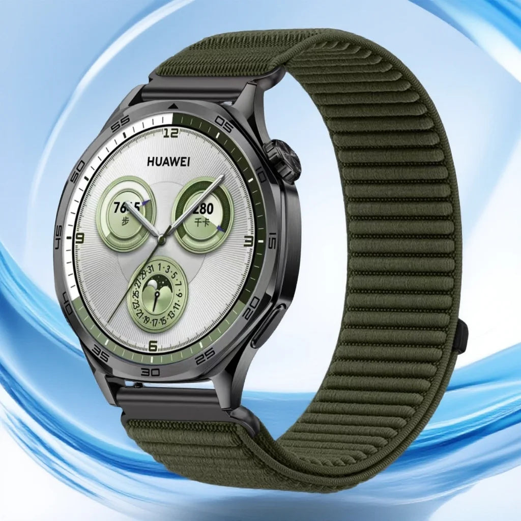 Bracelets Velcro 18mm 20mm 22mm pour Samsung Galaxy Watch 7 6 5 4 40mm 44mm 6Classic 47mm, bracelet en nylon pour Huawei Watch GT5 Pro 4