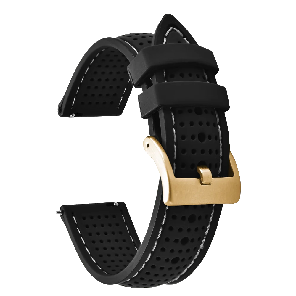 Bracelet de Sport en Silicone pour hommes, 18mm 20mm 22mm, en caoutchouc étanche, bracelet de remplacement pour Samsung S3 Huawei Watch GT2 46mm Amazfit GTR