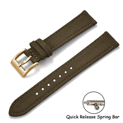 Per Cordura vela cinturino in pelle 18/20/22mm vela cinturini in nylon a sgancio rapido cintura in pelle per Omega Seiko