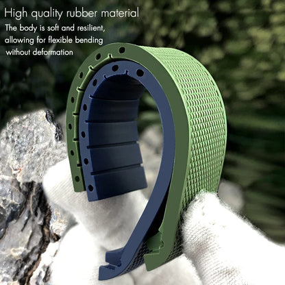 Cinturino per orologio in caucciù naturale, 21mm 19mm 20mm, per Longines Hydroconquest L3 39mm/41mm/43mm, quadrante per orologio, cinturino in silicone da immersione