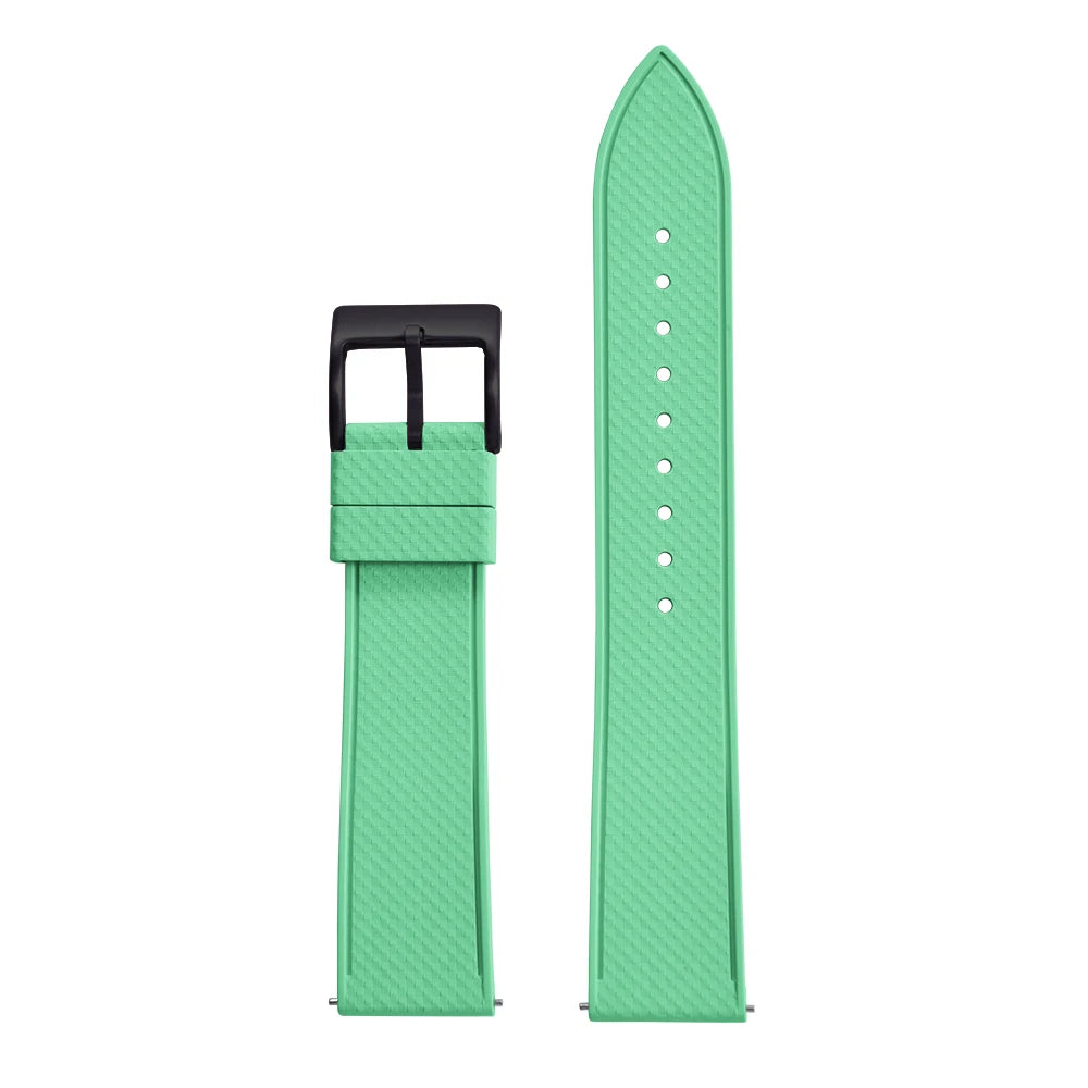 Premium FKM Rubber Watch Band 20mm 22mm Quick Release Diving Waterproof Watch Straps Soft Durable Unisex FPM Bracelets
