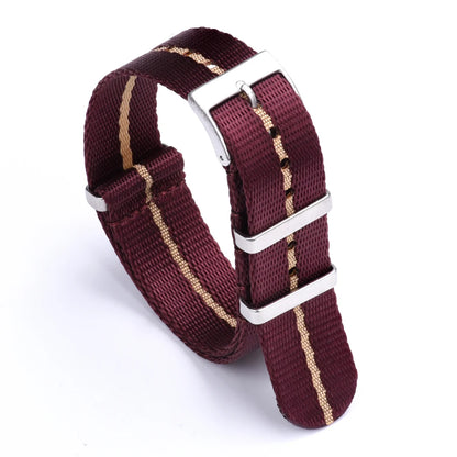 Premium Quality Smooth Nylon Watch Strap, 20mm 22mm, Casual Military, High-Density Green Seatbelt for Men's Watch Accessories