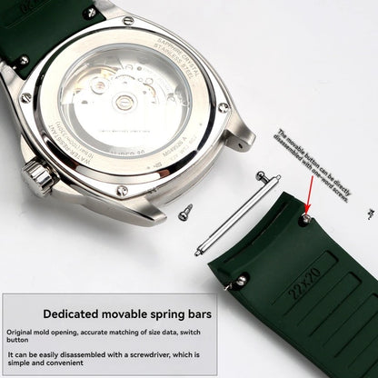 Perno per orologio in acciaio inossidabile, barretta a molla a sgancio rapido, doppio perno, astina di collegamento, cinturino ad anello, serie Mido M049, 22 mm