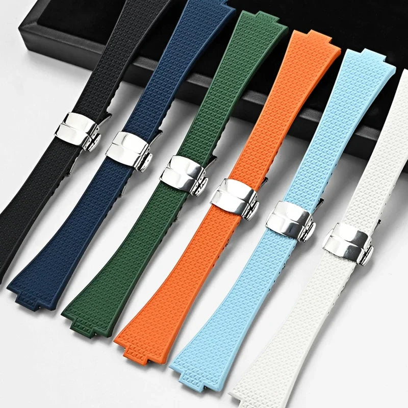 Bracelet de montre à dégagement rapide pour Tissot PRX série 11mm 12mm T137.407/T137.410 Super Player Bracelet de montre en caoutchouc fluoré FKM