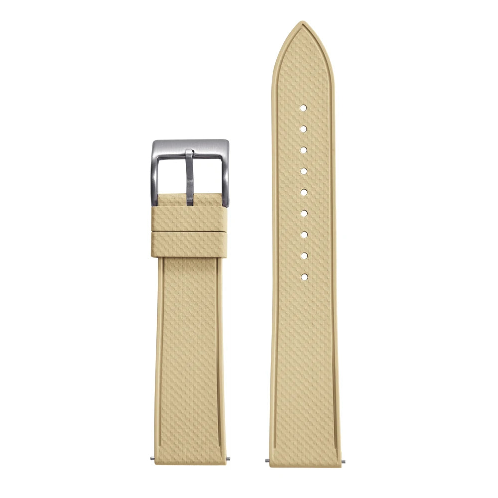Premium FKM Rubber Watch Band 20mm 22mm Quick Release Diving Waterproof Watch Straps Soft Durable Unisex FPM Bracelets