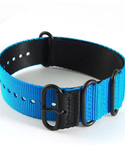 Blue-black extend 24mm 26mm tactical military diving waterproof Nylon watch strap
