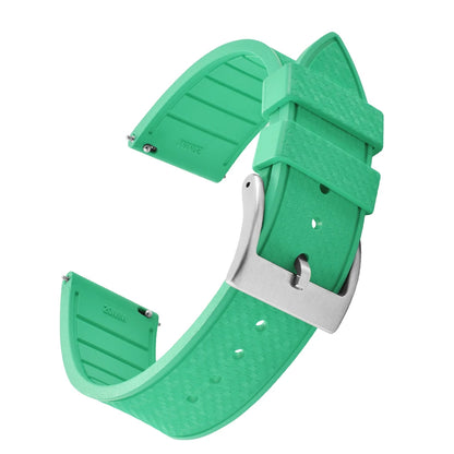 FKM Mosaic Rubber Watch Strap, 20mm 22mm, Quick Release, for Sport Diver, for Rolex Seiko Omega Cartier, Universal Belt