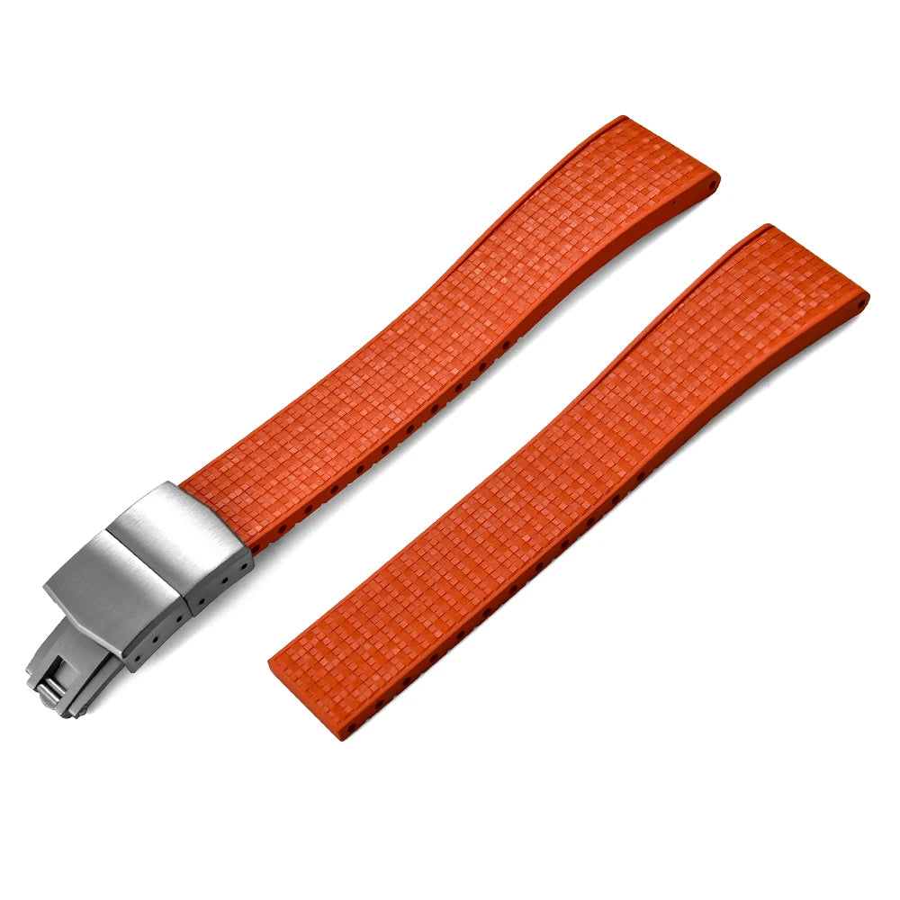 STAPELP 20mm a 22mm tutte le misure mosaico CTS FKM cinturini in caucciù per orologi Rolex Cartier IWC Omega Tuber cinturino con sgancio rapido