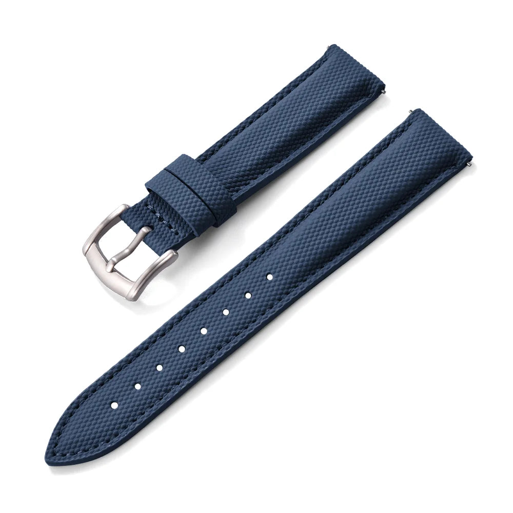 New Sailcloth Coated Sport Watch Strap 18/19/20/22mm Quick Release Waterproof Wristband for Huawei/Samsung Smartwatch Accessories