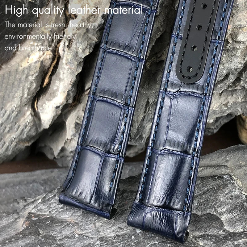 Genuine Cowhide Leather Watch Strap, 19mm 20mm 21mm, for Omega Seamaster 300 DE VILLE AT150 Moonswatch, Calfskin Watch Band