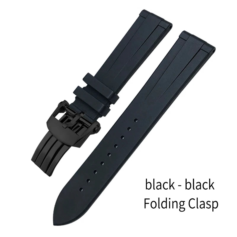 Bracelet de montre en caoutchouc fluoré FKM à dégagement rapide, 21mm 22mm, pour Breitling Navitimer Avenger Superocean, bracelet de montre souple coloré