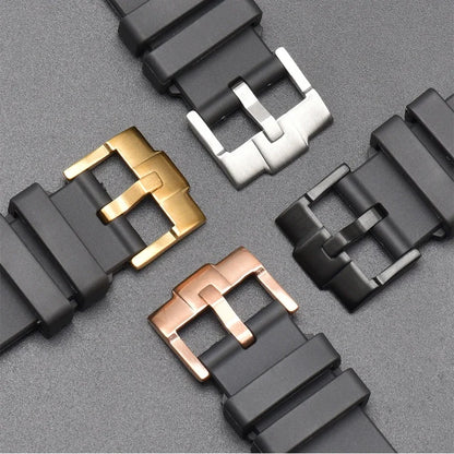 Fermoir de montre en acier inoxydable 316, boucle ardillon 16mm 18mm 20mm 22mm 24mm, fermoir en métal, accessoires de réparation de bracelet de montre or argent