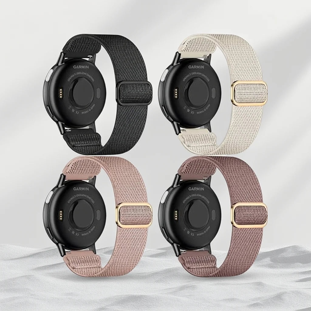 Cinturino elastico per Samsung Watch7 6 5 4, cinturino in Nylon per Garmin Vivoactive4s/Forerunner245/Garmin Venu 3/Huawei WatchGT 6 5 4 3