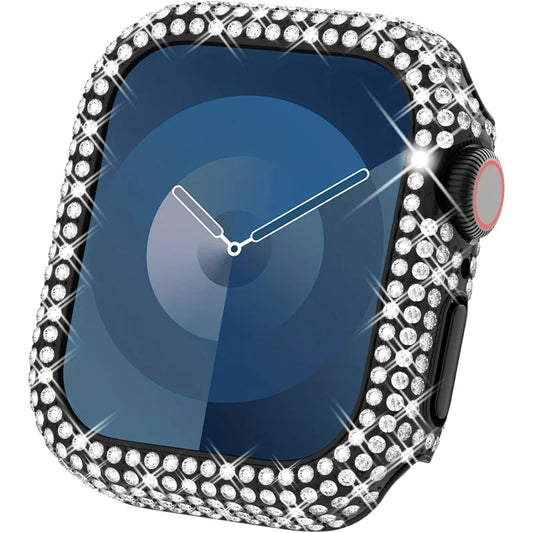 Sparkling Rhinestones for Apple Watch Case, fits 38/40/41/42/44/45/49mm, Compatible with Ultra/SE/10/9/8/7/6/5/4