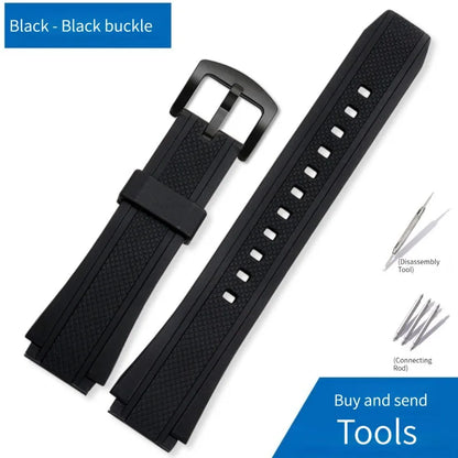 Bracelet de montre en caoutchouc de Silicone EF-552 pour CASIO Edifice EF552 EF-552D EF-552PB-1A2 Bracelet de montre Bracelet étanche Bracelet en résine pour hommes