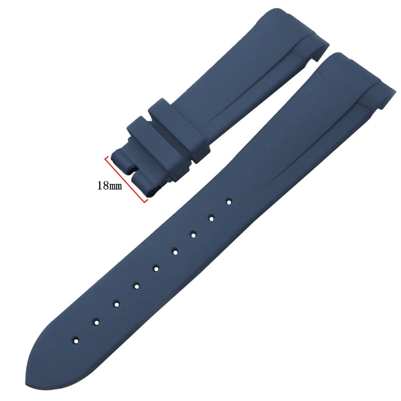 Каучуковый ремешок для часов, 20 мм 22 мм, для Tudor Black Bay PELAGOS, высокое качество, черный, синий, красный, силикон, раскладывающаяся застежка
