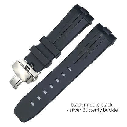 Rubber watch strap for SEIKO 5 Longines Hydroconquest mol Omega Planet Ocean, silicone watch strap, 21mm, 22mm, 23mm, 24mm, new