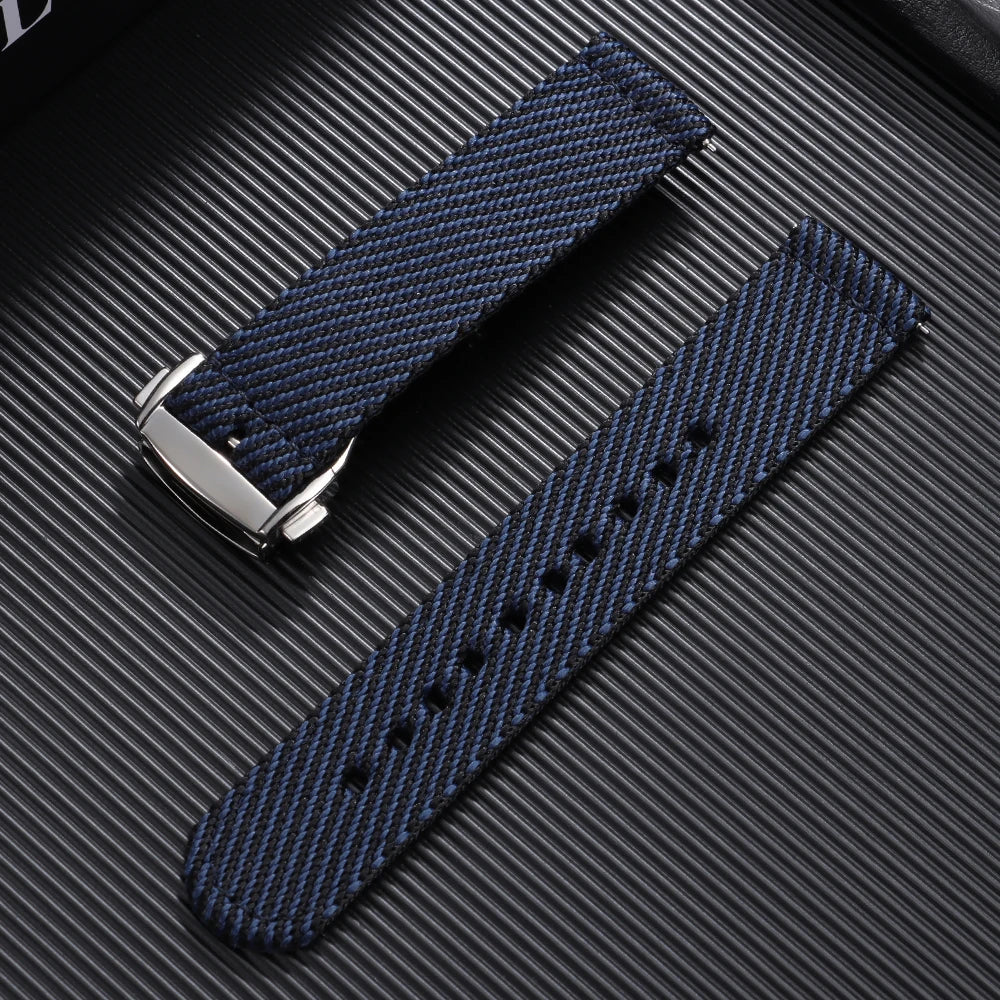 Cinturino per orologio in Nylon da 20 mm, sportivo, per Rolex, Tissot, Tudor, Seiko, cinturino di ricambio, Bracciali morbidi
