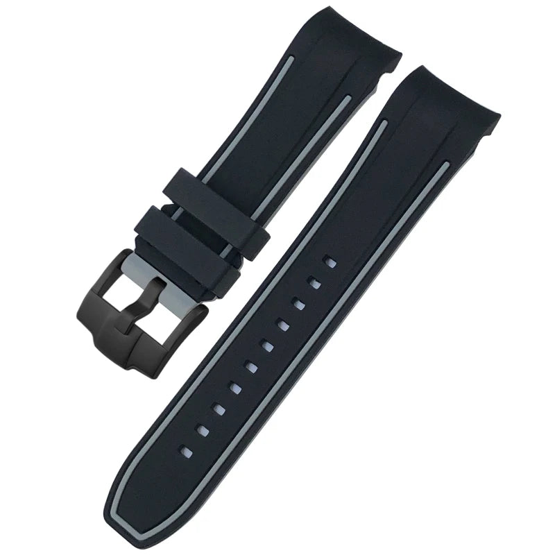 Bracelet de montre en caoutchouc à extrémités courbes de haute qualité, 24mm, pour DIESEL ON 57mm, surdimensionné, DZ7395, DZ7396, DZ7370, DZ7333, bracelet de montre pour hommes
