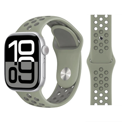 Bracelet en Silicone pour bracelets de montre Apple 46mm 44mm 45mm 40mm 41mm 42mm, Bracelet de Sport Correa iWatch série 11 10 9 SE 8 7 6 5