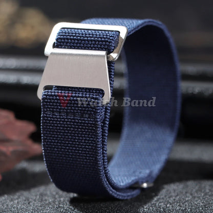 Bracelet de montre tressé en Nylon, 18/20/22mm, élastique, troupes françaises, sac de Parachute, Bracelet de Sport universel pour hommes et femmes
