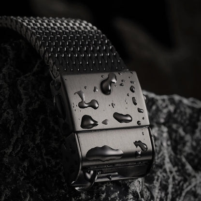 Bracelet de montre de luxe SION L en acier inoxydable brossé, bracelet en maille milanaise, accessoires de montre pour Rolex IWC OMEGA
