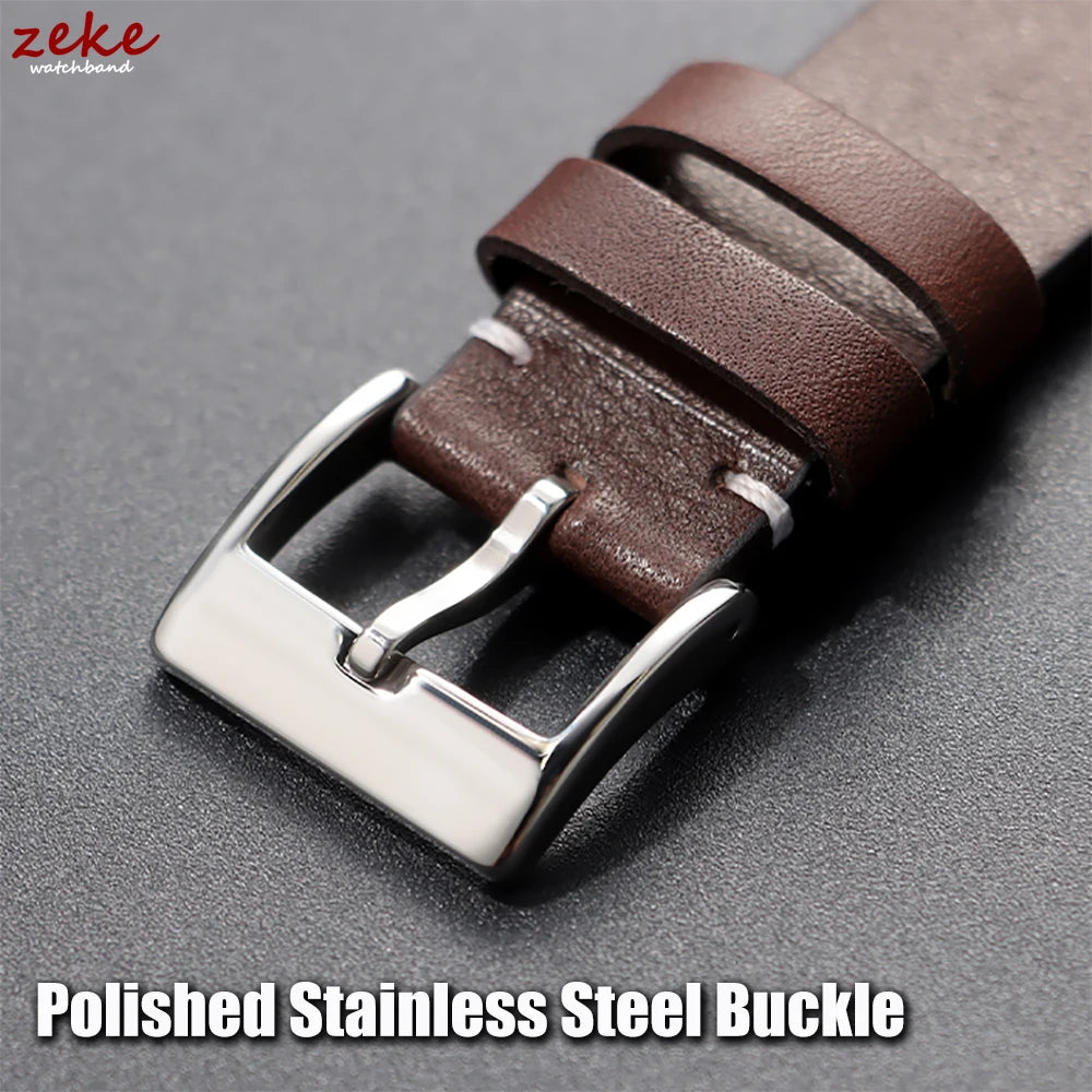 Bracelet de montre en cuir de veau véritable, à dégagement rapide, 12/14/16/18/20/22/24mm, accessoires universels pour hommes et femmes