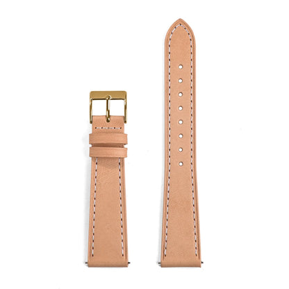 Bracelet de montre vintage 18mm 20mm 22mm à dégagement rapide en cuir tanné végétal fait main