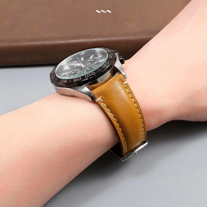 Bracelet en cuir vintage 18mm 20mm 22mm 24mm, universel, à dégagement rapide, rétro, de remplacement, pour toutes les montres