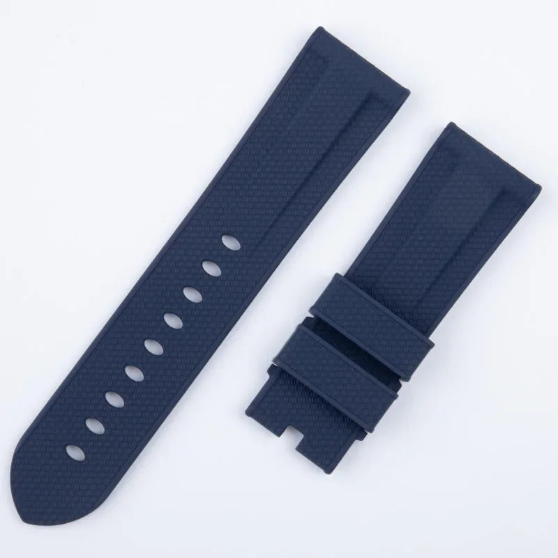 Cinturino per orologio in nylon intrecciato da 22 mm 24 mm con motivo intrecciato, in gomma fluorurata FKM, di ricambio per cinturino Panerai, per PAM111 441 Tudor Seiko.