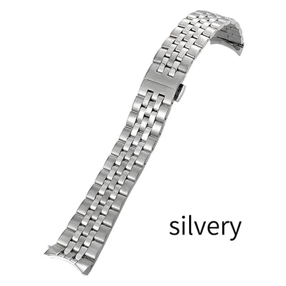 Cinturino per orologio curvo in acciaio inossidabile 316L, 20mm, adatto a Tissot 1853 T605, cinturino in metallo Starfish, accessorio per orologio da uomo d'affari