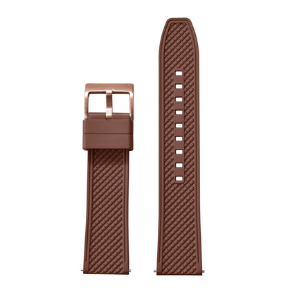 18mm 20mm 22mm 24mm haute qualité forme de balle FKM bracelet de montre en caoutchouc à dégagement rapide bracelet de plongée souple étanche pour HAISCH